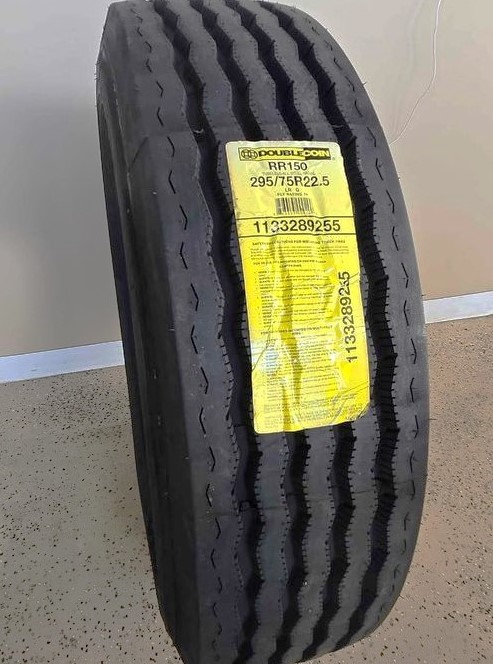Double Coin RR150 295/75/22.5 14Ply. All Position/Steer/Flatbed Trailer (Set-8) 