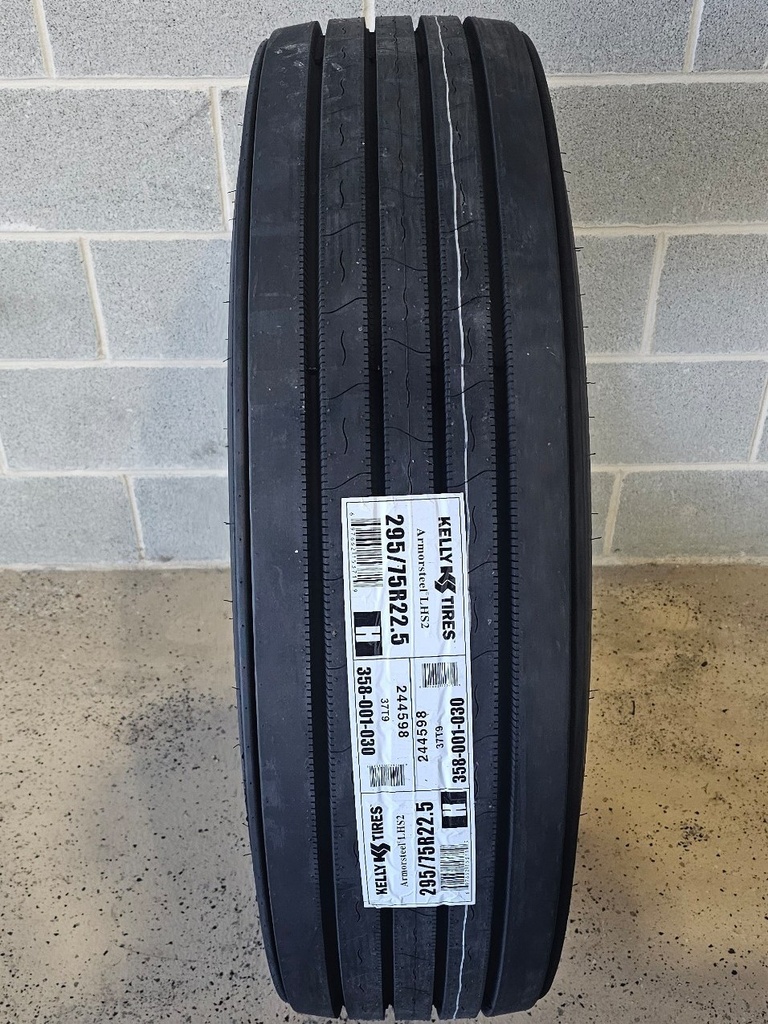 KELLY  295/75/22.5  16PLY.  STEER (SET-2 Tires)